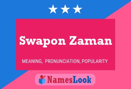 Poster del nome Swapon Zaman