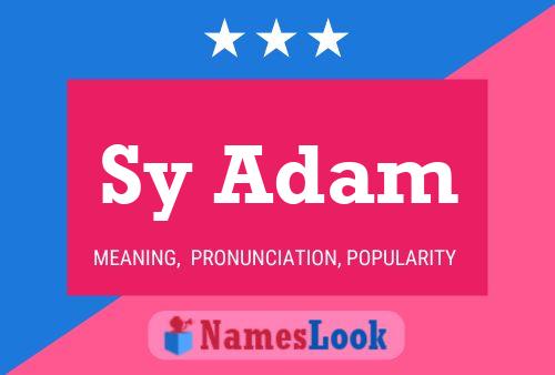 Poster del nome Sy Adam