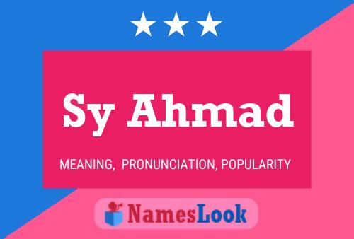 Poster del nome Sy Ahmad