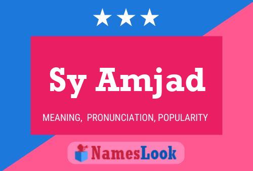 Poster del nome Sy Amjad