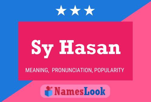 Poster del nome Sy Hasan