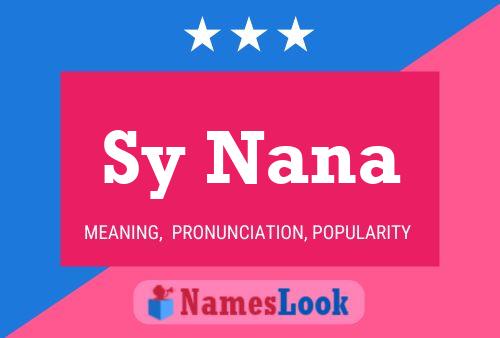 Poster del nome Sy Nana