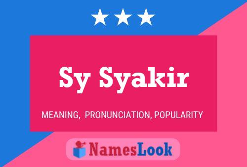 Poster del nome Sy Syakir