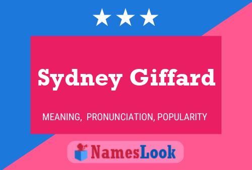 Poster del nome Sydney Giffard