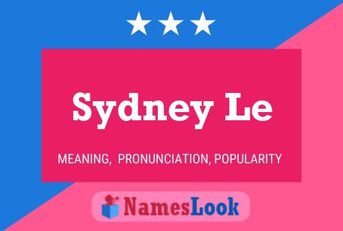 Poster del nome Sydney Le