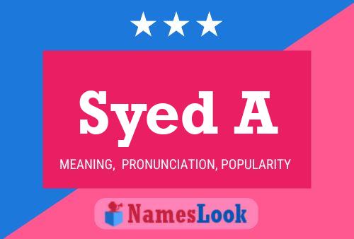 Poster del nome Syed A