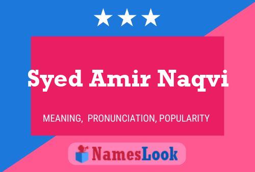 Poster del nome Syed Amir Naqvi