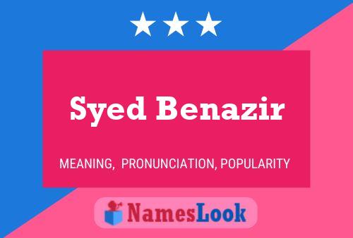 Poster del nome Syed Benazir