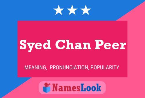 Poster del nome Syed Chan Peer