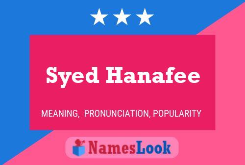 Poster del nome Syed Hanafee