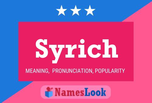 Poster del nome Syrich