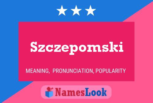 Poster del nome Szczepomski