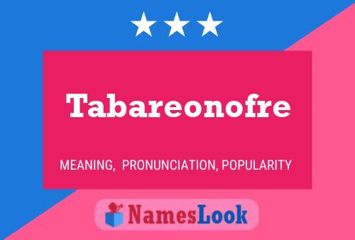 Poster del nome Tabareonofre