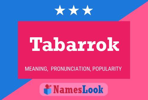 Poster del nome Tabarrok