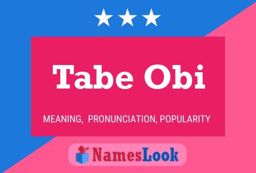 Poster del nome Tabe Obi