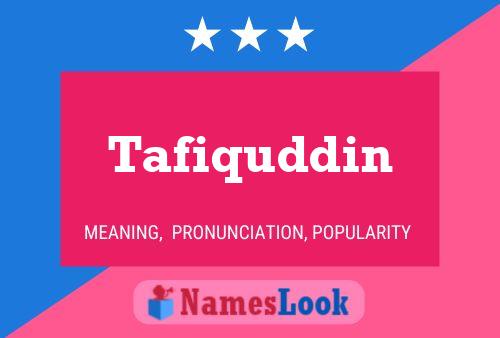 Poster del nome Tafiquddin