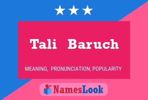 Poster del nome Tali   Baruch