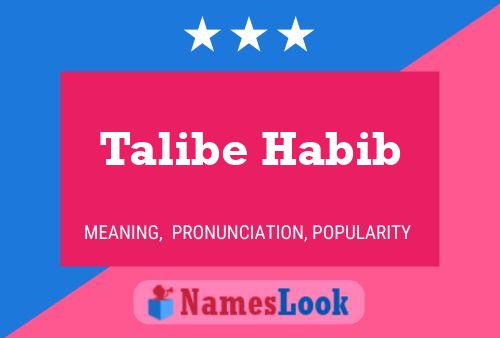 Poster del nome Talibe Habib