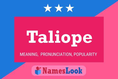 Poster del nome Taliope