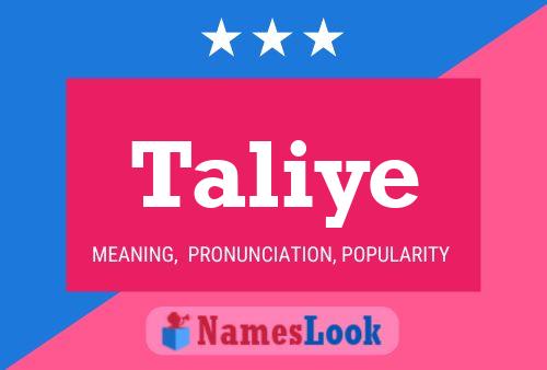 Poster del nome Taliye