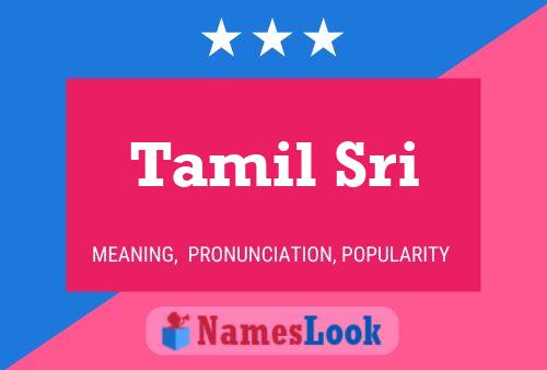 Poster del nome Tamil Sri