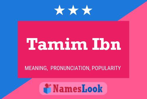 Poster del nome Tamim Ibn