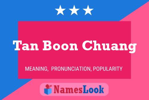 Poster del nome Tan Boon Chuang