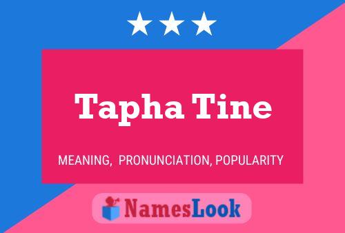 Poster del nome Tapha Tine