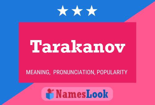 Poster del nome Tarakanov