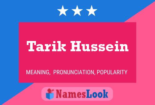 Poster del nome Tarik Hussein