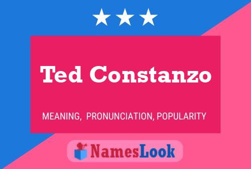 Poster del nome Ted Constanzo