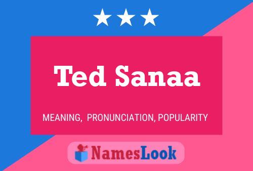 Poster del nome Ted Sanaa