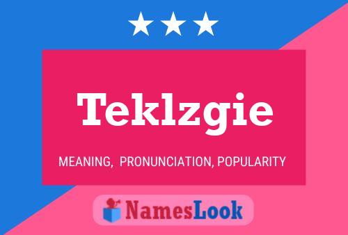 Poster del nome Teklzgie