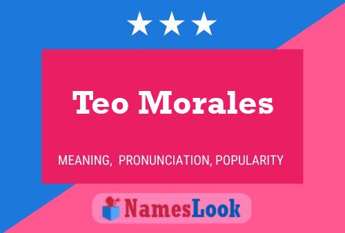 Poster del nome Teo Morales