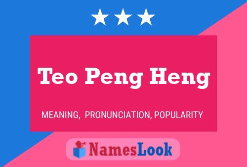 Poster del nome Teo Peng Heng