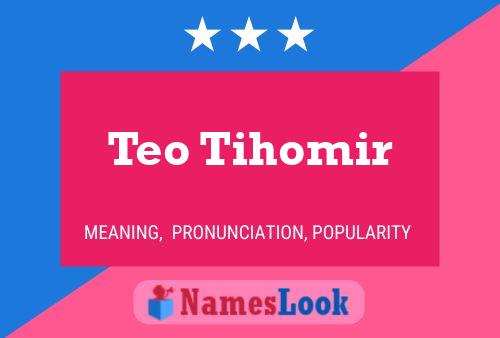 Poster del nome Teo Tihomir