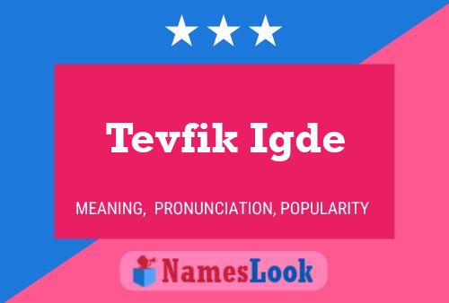 Poster del nome Tevfik Igde