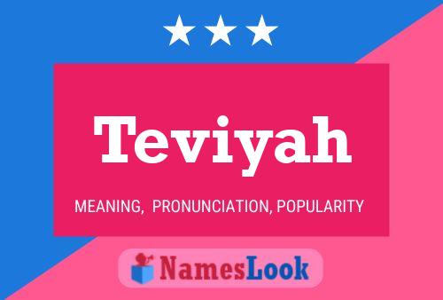 Poster del nome Teviyah