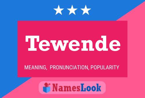 Poster del nome Tewende