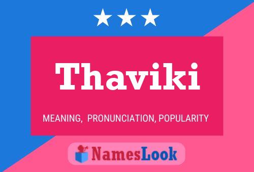 Poster del nome Thaviki