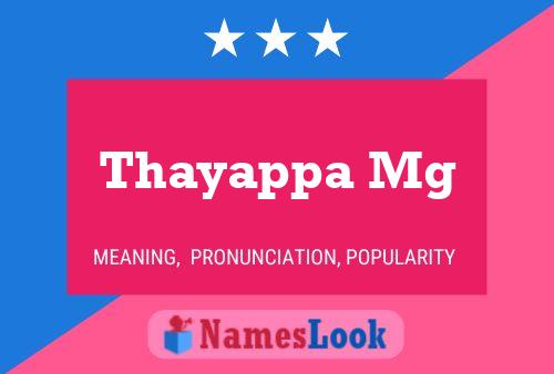 Poster del nome Thayappa Mg