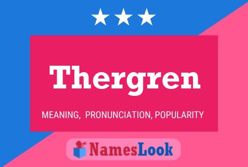 Poster del nome Thergren