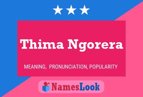 Poster del nome Thima Ngorera