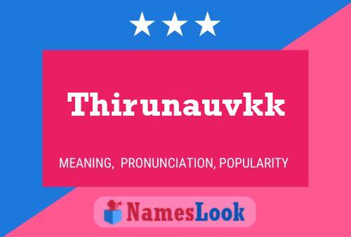 Poster del nome Thirunauvkk