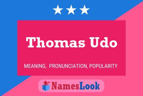 Poster del nome Thomas Udo