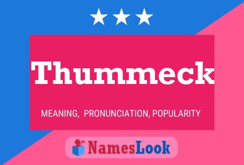 Poster del nome Thummeck