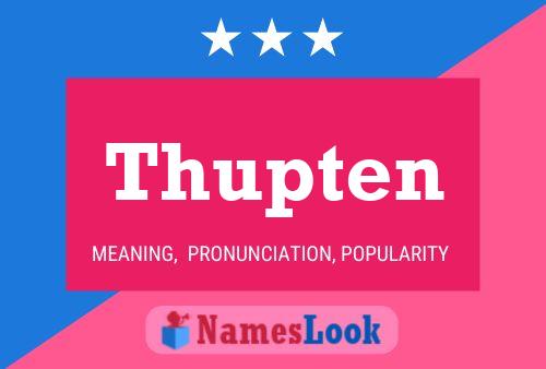 Poster del nome Thupten