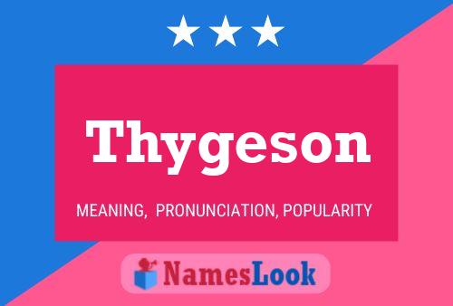 Poster del nome Thygeson