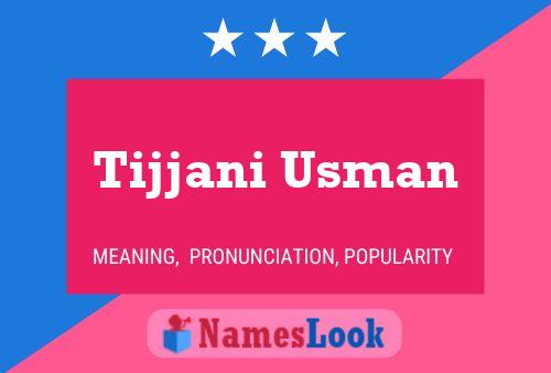 Poster del nome Tijjani Usman