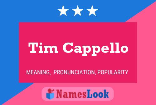 Poster del nome Tim Cappello